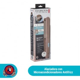 Alaciadora con micro acondicionador antifrizz Remington