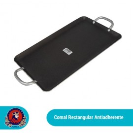 Comal rectangular antiadherente de aluminio alcova