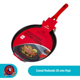 COMAL REDONDO 28 CMS. COLOR ROJO