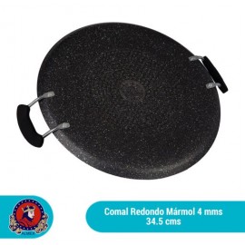 Comal redondo mármol de 4 mm 34.5 cm