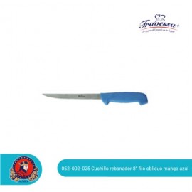 Cuchillo Rebanador Mango Azul